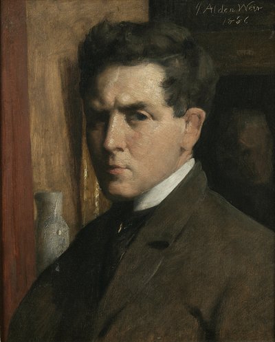 Selvportrett, 1886 av Julian Alden Weir