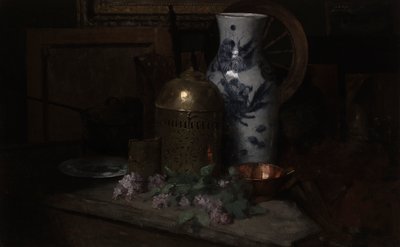 Stilleben i studio av Julian Alden Weir