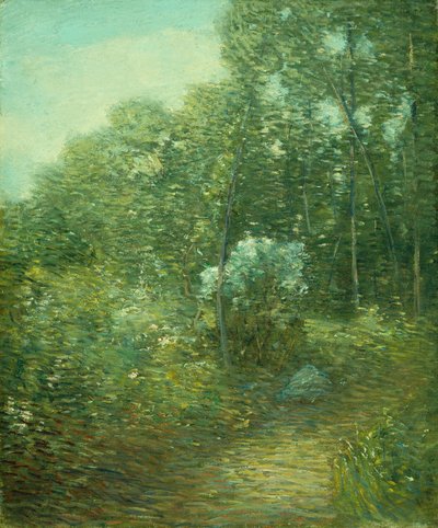 Den gamle laurbærbusken (olje på lerret) av Julian Alden Weir