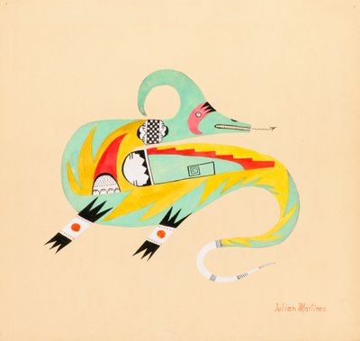 Avanyu, ca. 1923. av Julian Martinez