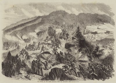 Angrepet på Redan, skissert fra Woronzow Road av Julian Portch