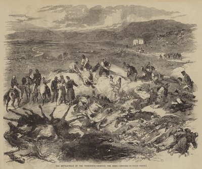 The Battle-Field of the Tchernaya, begraver de døde av Julian Portch