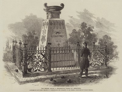 Bronsebysset, et monumentalt trofé ved Sebastopol (gravering) av Julian Portch