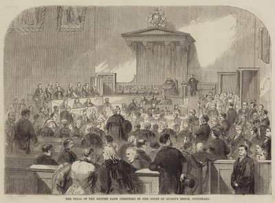 Rettssaken mot de britiske bankdirektørene i Court of Queens Bench, Guildhall av Julian Portch
