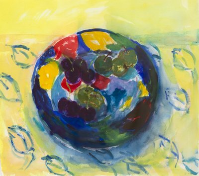 Cherries and Greengages, 2017, av Julie Held