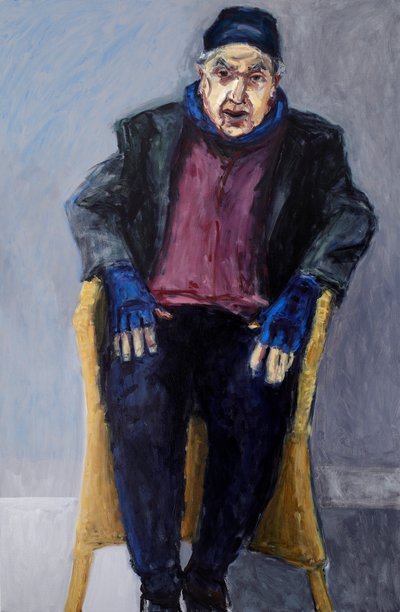 Min far, 2011 (akryl og olje på lerret) av Julie Held