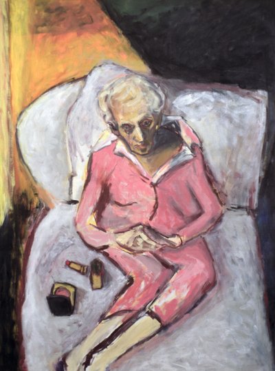 Kvinne med leppestift av Julie Held