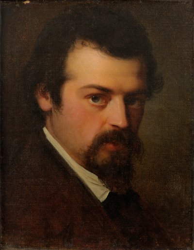 Portrett av kunstneren Aleksander Hagen av Julie Wilhelmine Hagen-Schwarz