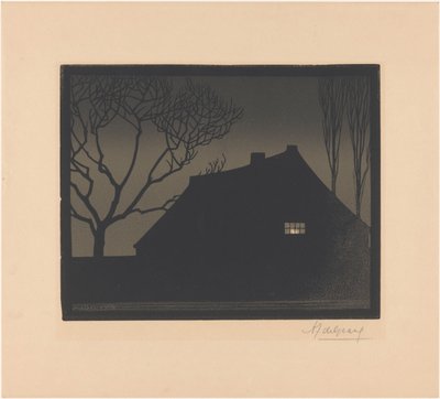 Vinterkveld av Julie de Graag (signed by artist)