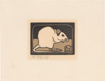 Sittende mus av Julie de Graag (signed by artist)