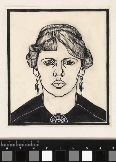 Portret van een vrouw, van voren   1389353   no       norwegian Successfully Translated  Original: Yellow-headed Blackbird, Female Blackbird, and Female Cape May Warbler Translat: Yellow-headed Blackbird, Female Blackbird, and Female Cape May Warbler 12405 av Julie de Graag