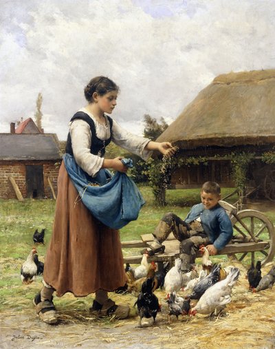 I Gårdsgården, av Julien Dupre