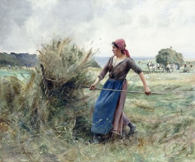 Bonde og høy, av Julien Dupre
