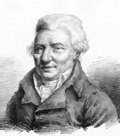 Portrett av komponisten Pierre-Alexandre Monsigny 1729-1817, 1823. av Julien Leopold Boilly