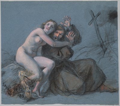 Fristelsen til St. Antonius av Julien Leopold Boilly