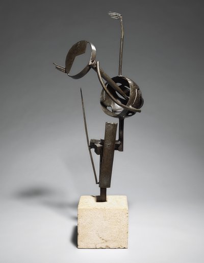 Drømmen (Kysset); Le reve (Le baiser), ca. 1934 (bronse med brun patina, base) av Julio Gonzales