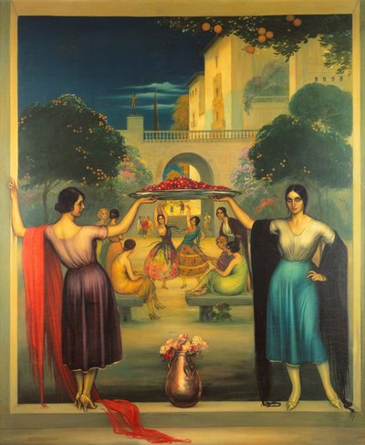 Spring Primavera, ca. 1915 (olje på panel) av Julio Romero de Torres