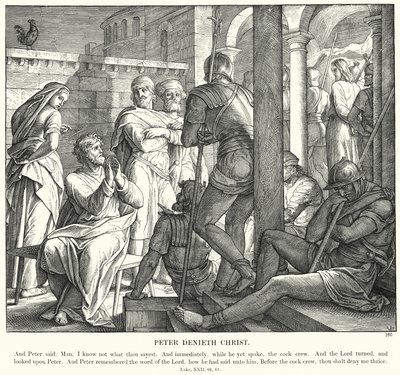 Peter Denieth Christ (gravering) av Julius (after) Schnorr von Carolsfeld