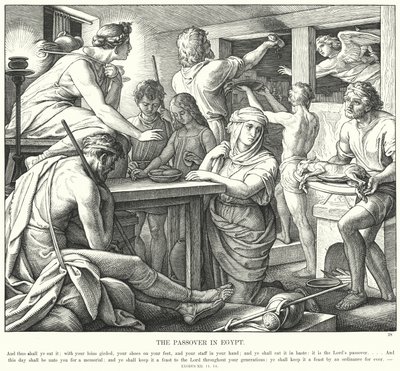 Påsken i Egypt (gravering) av Julius (after) Schnorr von Carolsfeld