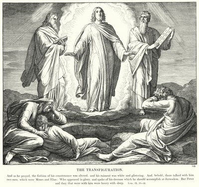 Transfigurasjonen (gravering) av Julius (after) Schnorr von Carolsfeld