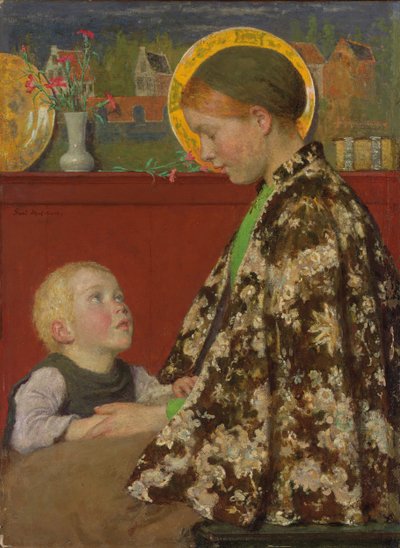 Ung mor, ca. 1892-1895 (olje på lerret) av Julius Gari Melchers