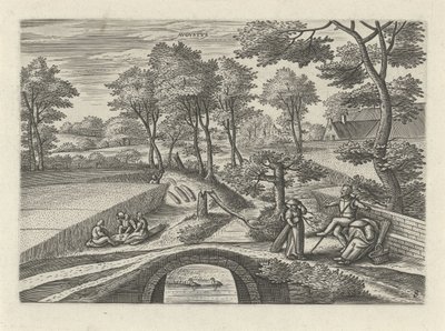 august Avgvstvs (tittel på objekt) De tolv månedene (serietittel) av Julius Goltzius