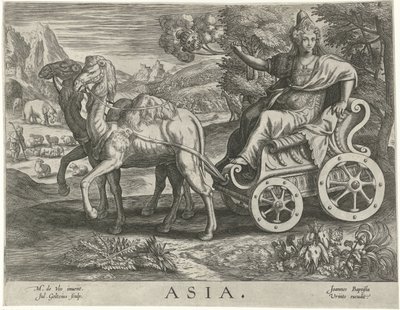 Asia Asia (tittel på objekt) De fire kontinentene (serietittel) av Julius Goltzius