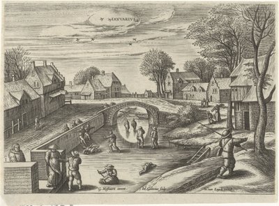 januar Ianvarivs (tittel på objekt) De tolv månedene (serietittel) av Julius Goltzius