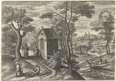 juli Ivlivs (tittel på objekt) De tolv månedene (serietittel) av Julius Goltzius