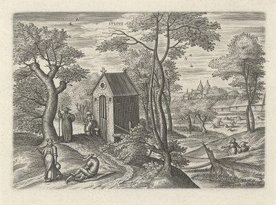 juli Ivlivs (tittel på objekt) De tolv månedene (serietittel) av Julius Goltzius
