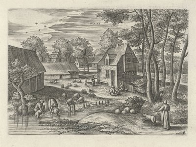 juni Ivnivs (tittel på objekt) De tolv månedene (serietittel) av Julius Goltzius