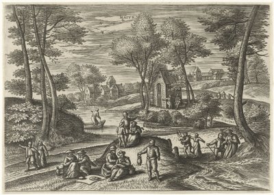 Kan Maivs (tittel på objekt) De tolv månedene (serietittel) av Julius Goltzius
