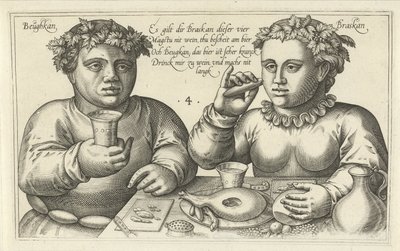 Wolverine og Drinker Ordspill om forholdet mellom mann og kvinne (serietittel) av Julius Goltzius