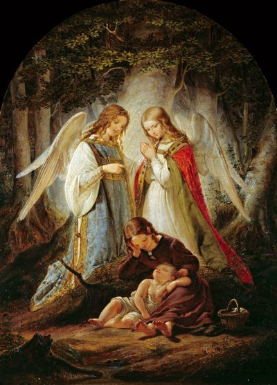 Skytsenglene, 1836. av Julius Huebner