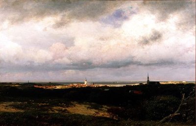 Kystutsikt nær Haag av Julius Jacobus de Sande Bakhuizen