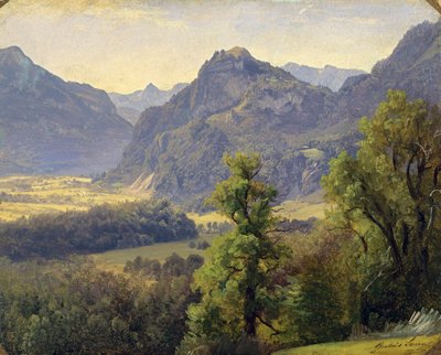 Inndalen nær Brannenburg av Julius Lange