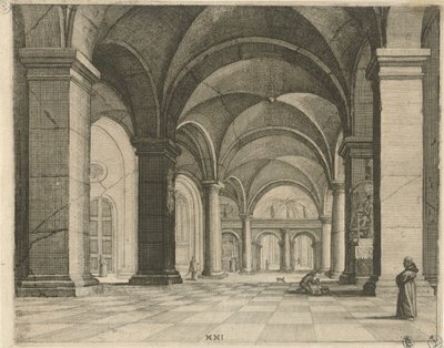 Kirkens interiør Perspectives (serietittel) av Julius Milheuser