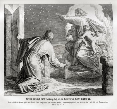 Abraham vil bli far til mange nasjoner, 1. Mosebok av Julius Schnorr von Carolsfeld