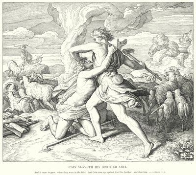 Kain dreper sin bror Abel av Julius Schnorr von Carolsfeld