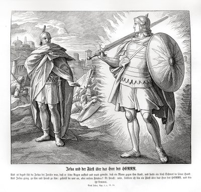Kaptein for Herrens hær utenfor Jeriko, Josva av Julius Schnorr von Carolsfeld