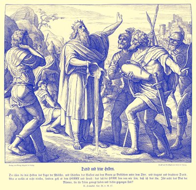 David og de tre mektene, 2. Samuel av Julius Schnorr von Carolsfeld