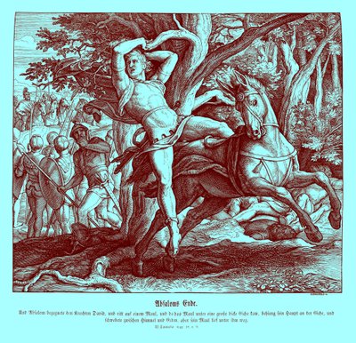 Death of Absalom, 2 Samuel av Julius Schnorr von Carolsfeld