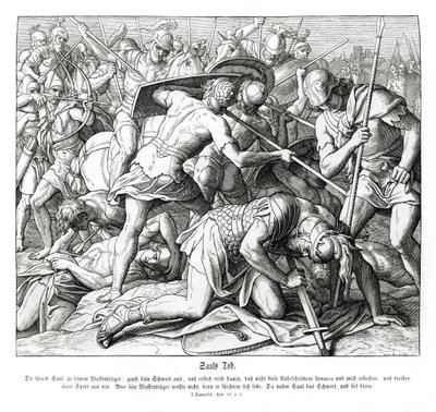 Death of Saul av Julius Schnorr von Carolsfeld