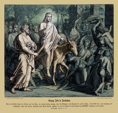 Jesu inntog i Jerusalem, Matteusevangeliet av Julius Schnorr von Carolsfeld