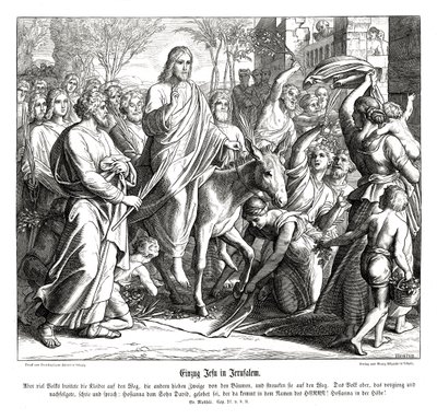 Jesu inntog i Jerusalem, Matteusevangeliet av Julius Schnorr von Carolsfeld