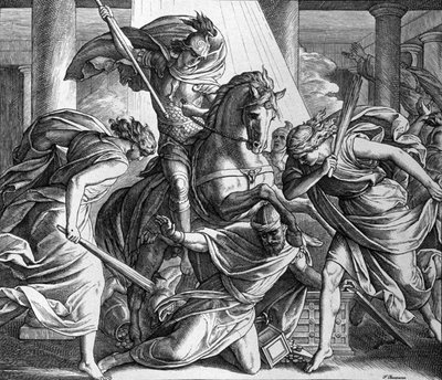 Utvisning av Heliodore av Julius Schnorr von Carolsfeld