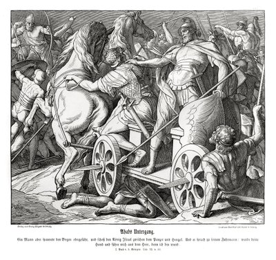 Akabs fall av Julius Schnorr von Carolsfeld