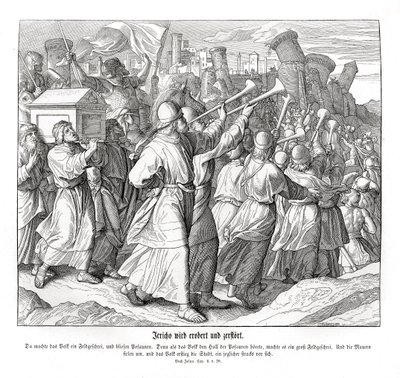 Jerichos fall, Joshua av Julius Schnorr von Carolsfeld