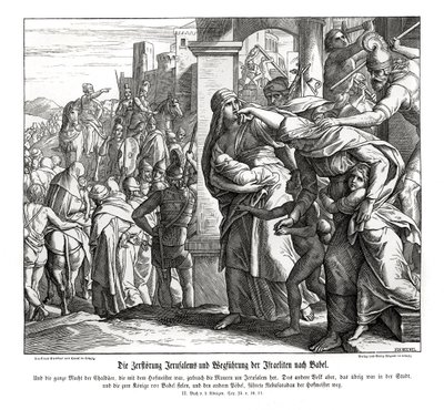 Fall of Jerusalem, 2 Kings av Julius Schnorr von Carolsfeld