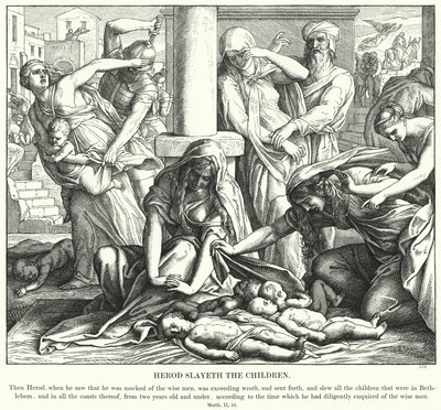 Herodes dreper barna av Julius Schnorr von Carolsfeld